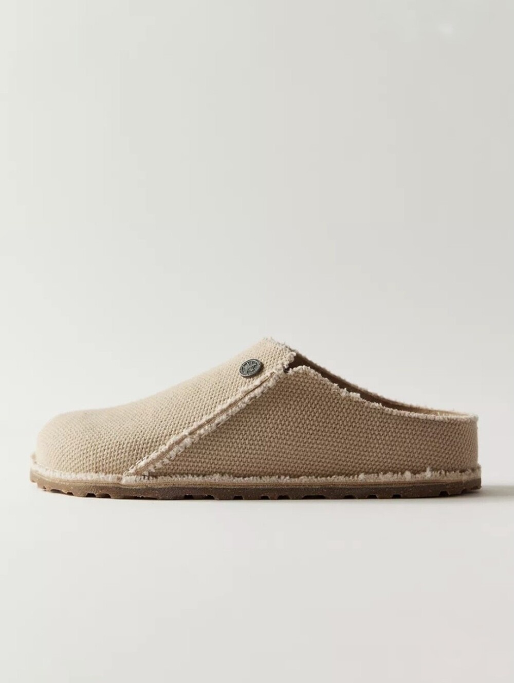 Birkenstock Zermatt Canvas Clogs Eggshell Beige Unisex Slipper Mules EU40 US 9.5